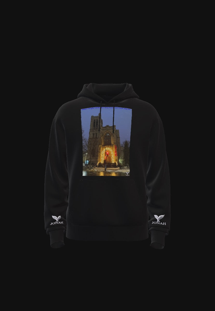 D007) Sweat À Capuche Ailes (Père, Pardonne-Leur, Car Ils Ne Savent Pas Ce Qu'ils Font) / Wings Hoodie (Father Forgive Them, For They Know Not What They Do)