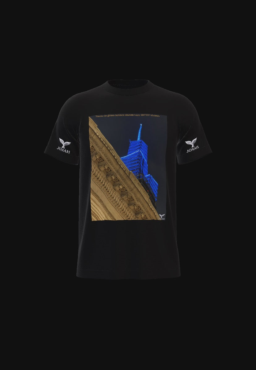 A013) Tee Ailes (Il Ne Faut Pas Jeter La Pierre Quand On Habite Une Maison De Verre) / Wings Tee (Those In Glass Houses Should Not Throw Stones)