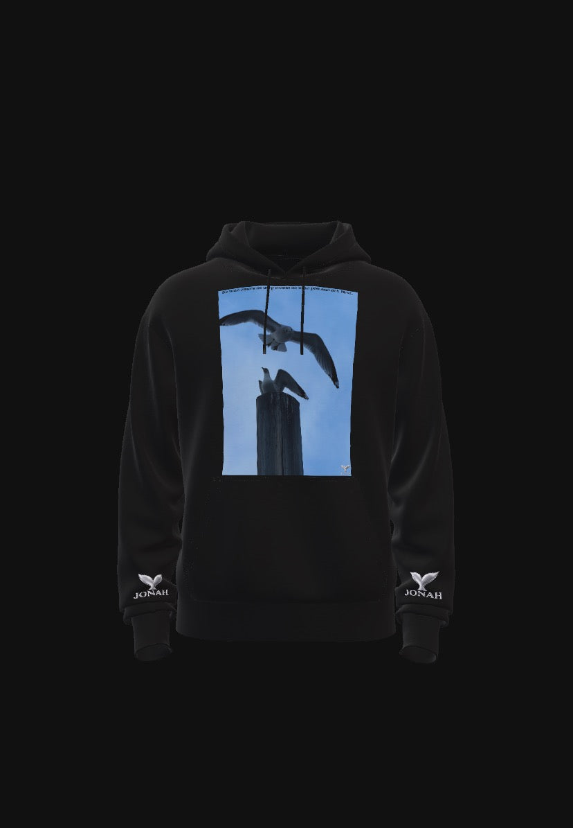 D006) Sweat À Capuche Ailes (Faites Aux Autres Ce Qu'ils Feraient Pour Vous, Et Faites-Le En Premier) / Wings Hoodie (Do Unto Others As They Would Do Onto You And Do It First)