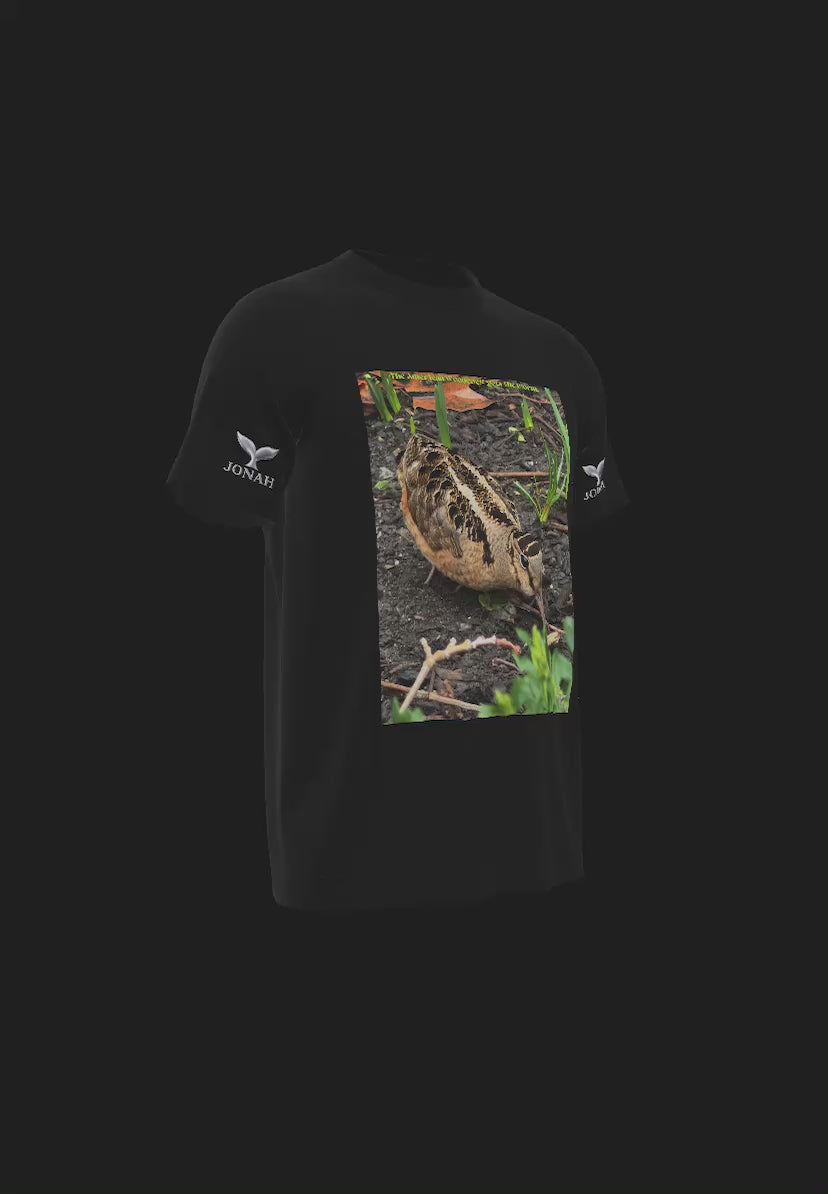 A010) Tee Ailes (La Bécasse D'Amérique Attrape Le Ver) / Wings Tee (The American Woodcock Gets The Worm)