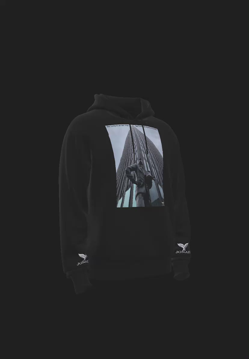 D002) Sweat À Capuche Ailes (L'Envie Est Au Sommet, Le Bas N'est Que De La Jalousie) / Wings Hoodie (The Envy Is At The Top, The Bottom Is Just Jealousy)