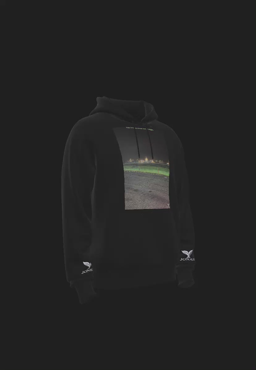D003) Sweat À Capuche Ailes (Les Phénomènes Sortent La Nuit) / Wings Hoodie (The Freaks Come Out At Night)