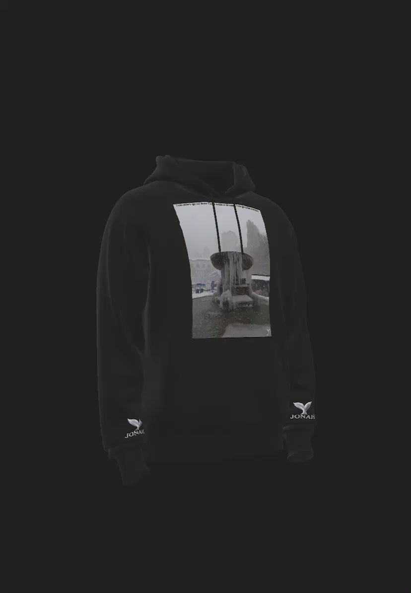 D009) Sweat À Capuche Ailes (On Ne Va Pas À New York Avec Un Rêve, On Y Va Avec De L'Argent) / Wings Hoodie (You Don’t Go To New York With A Dream, You Go With Money)